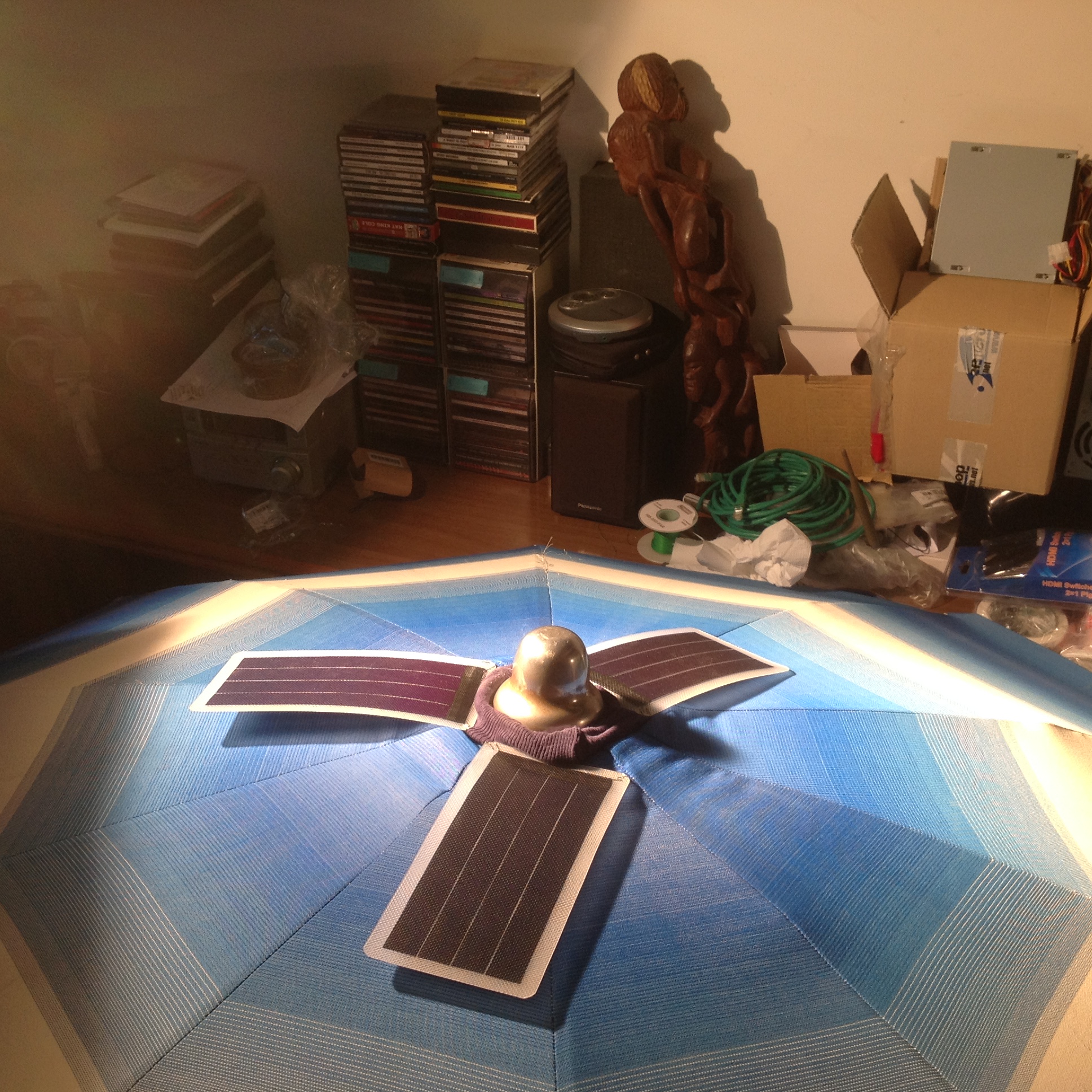 Solar umbrella full view